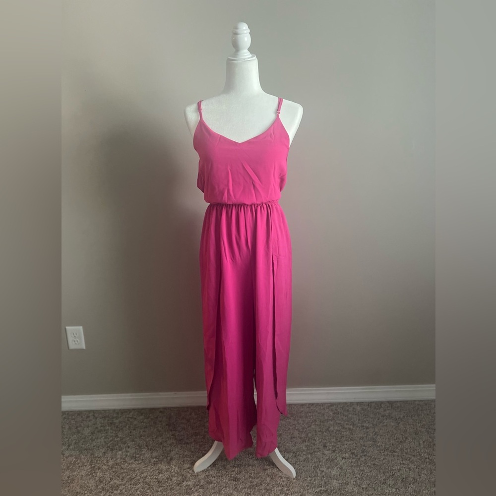 Polyester Pink Jumpsuit
